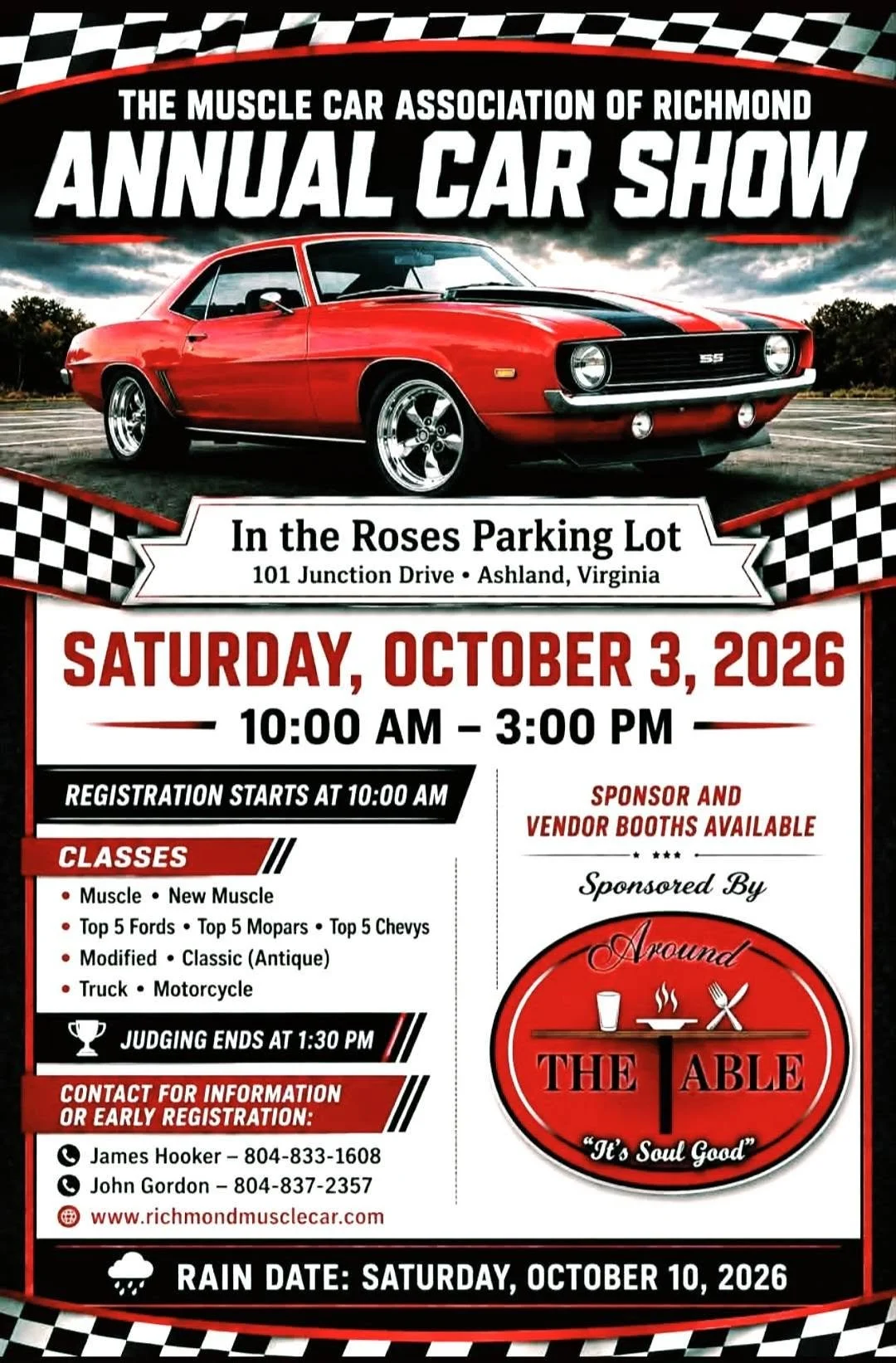 MUSCLE CAR ASSOCIATION OF RICHMOND ANNUAL CAR SHOW