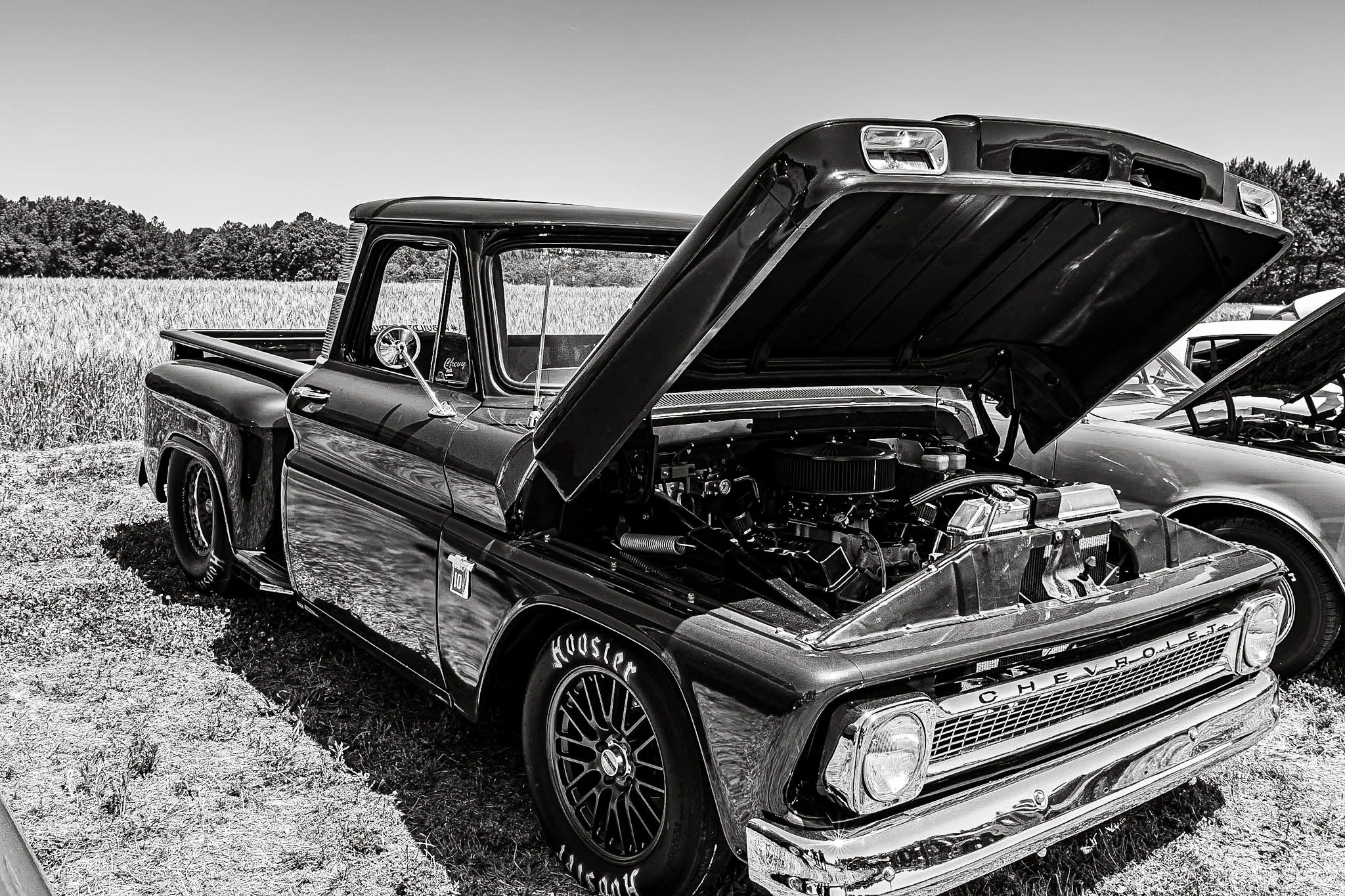 This classic Chevy Truck is right at home out here under the open sky. Built to work, preserved to shine, and still standing tall. She’s more than just vintage iron—she’s a piece of American history with a whole lot of soul left under the hood.