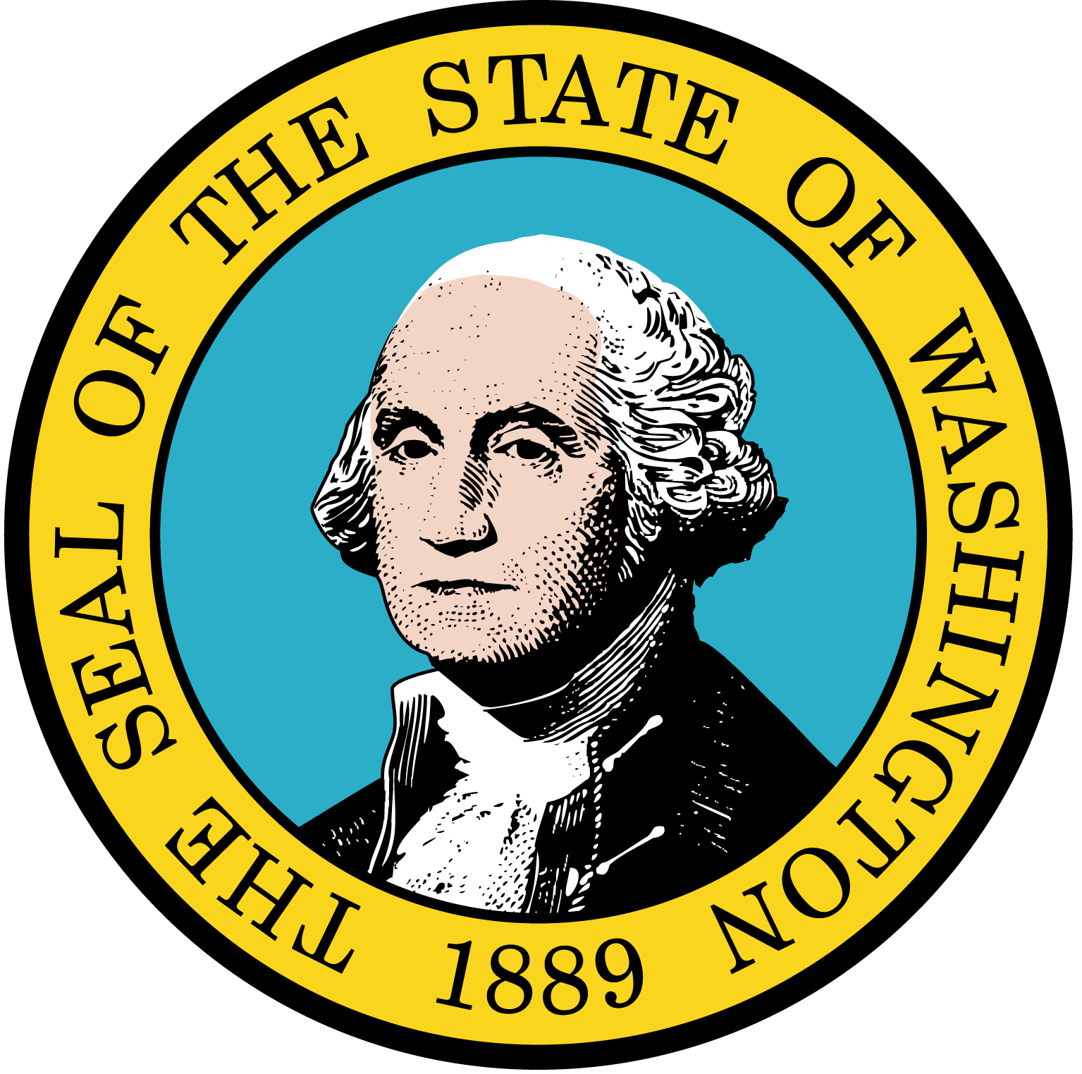 Seal of the State of Washington 1889 representing Washington state real estate services