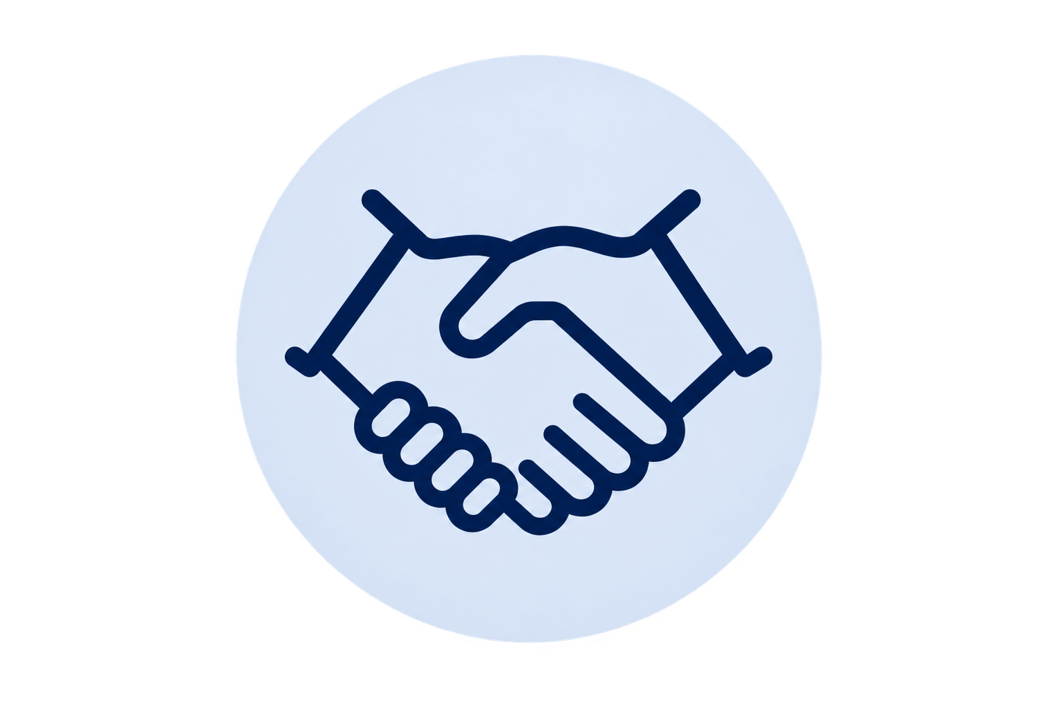 Handshake icon representing local cash home buyers in Spokane, WA who help homeowners sell their house fast.
