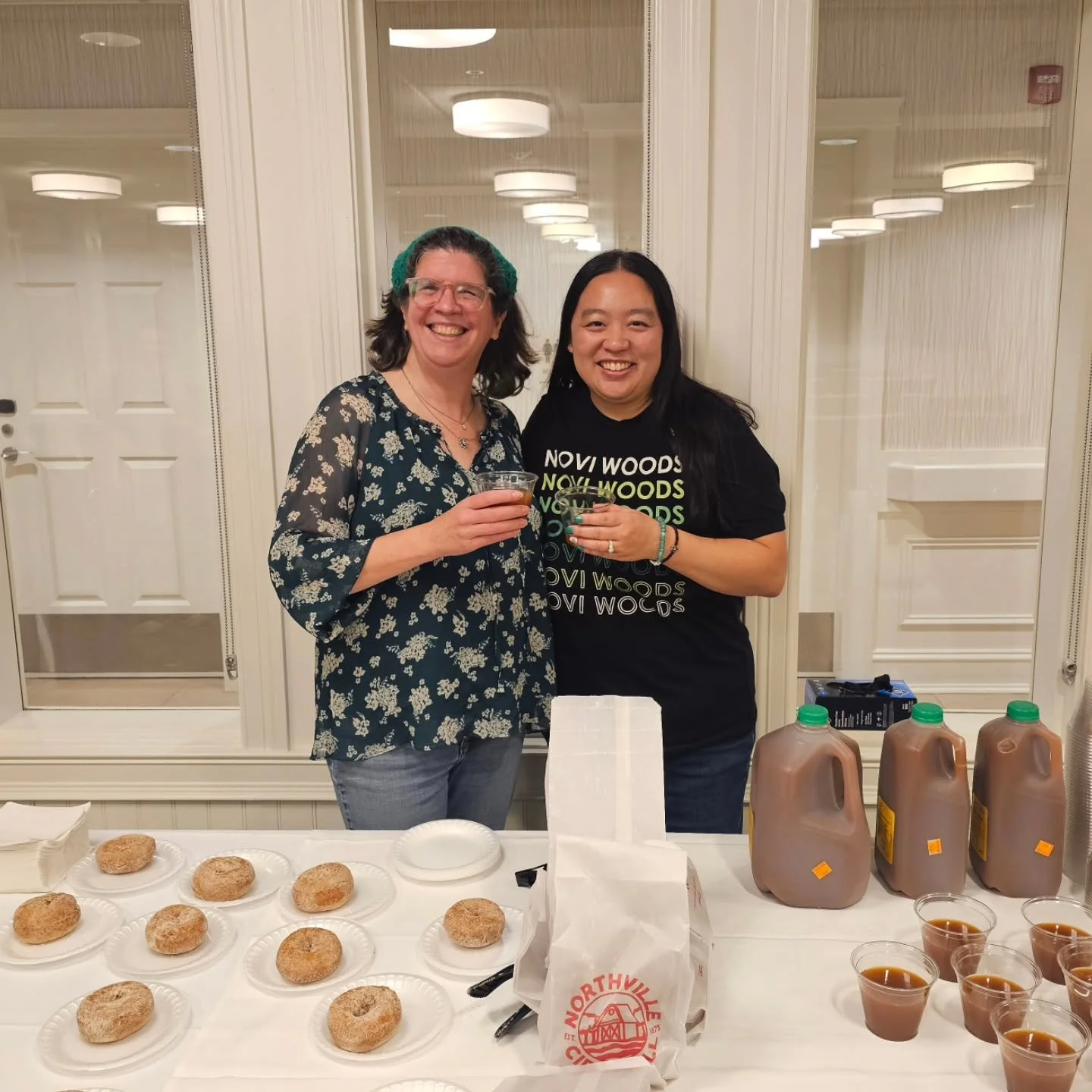 Many thanks to Rose Senior Living for letting us bring a little fall treat to share this week! @katmaguire4ncsd and I both enjoyed meeting some wonderful people and having great conversations about our schools, our kids, and our community. Don't forg
