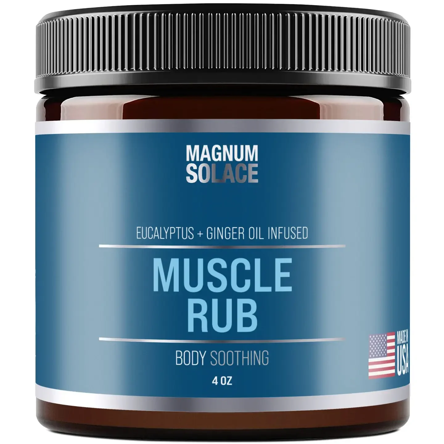 Natural Muscle Rub For Soreness, Joint Pain Relief 5 oz jar