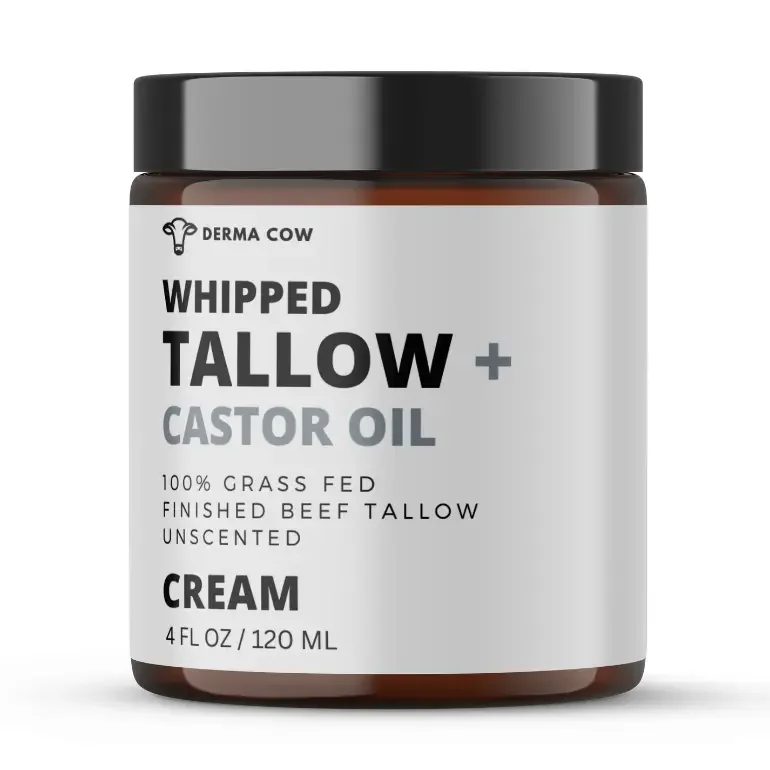 Whipped Tallow + Castor Oil, Cream For Face and Body