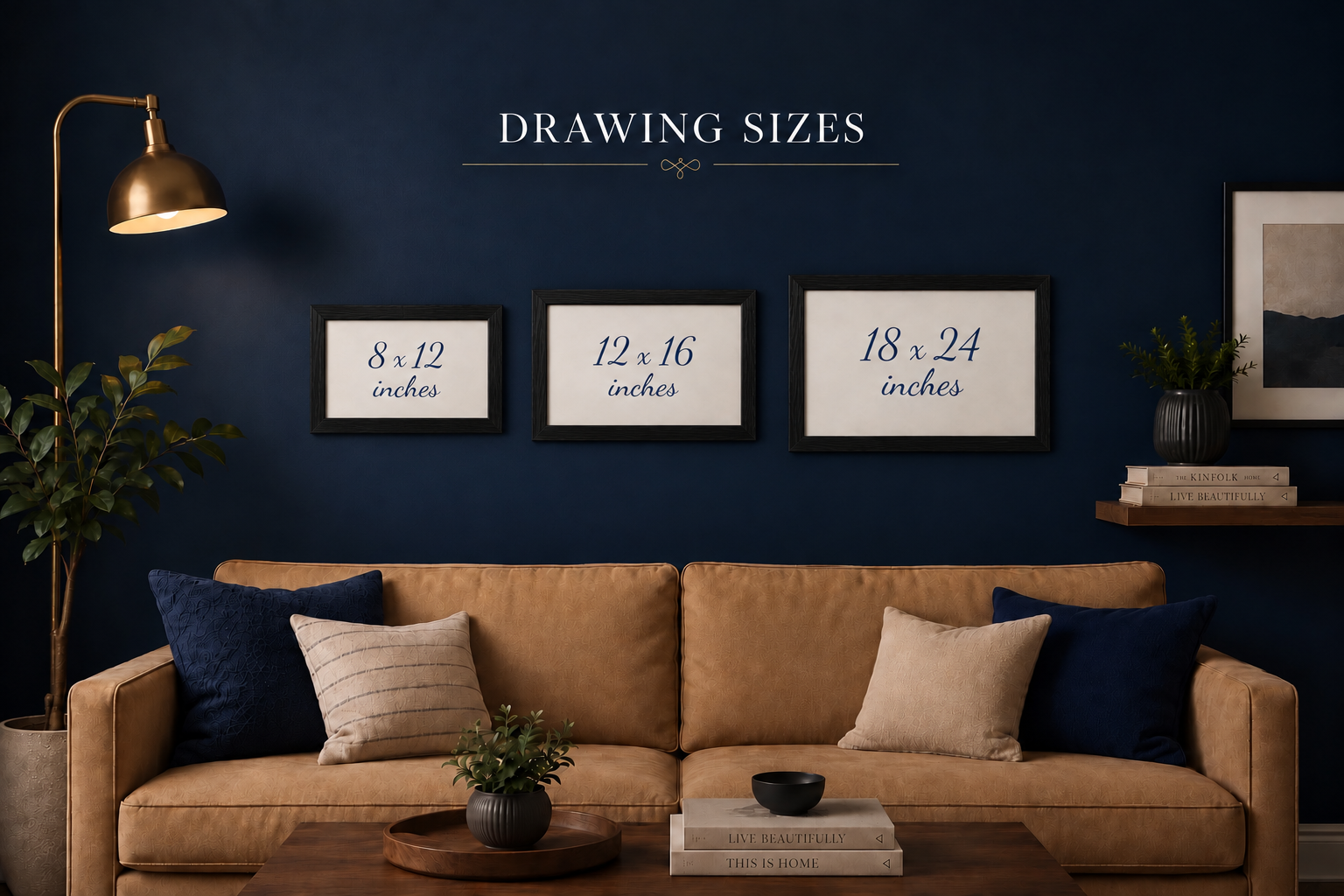 Premium Wooden Framed Original Artwork