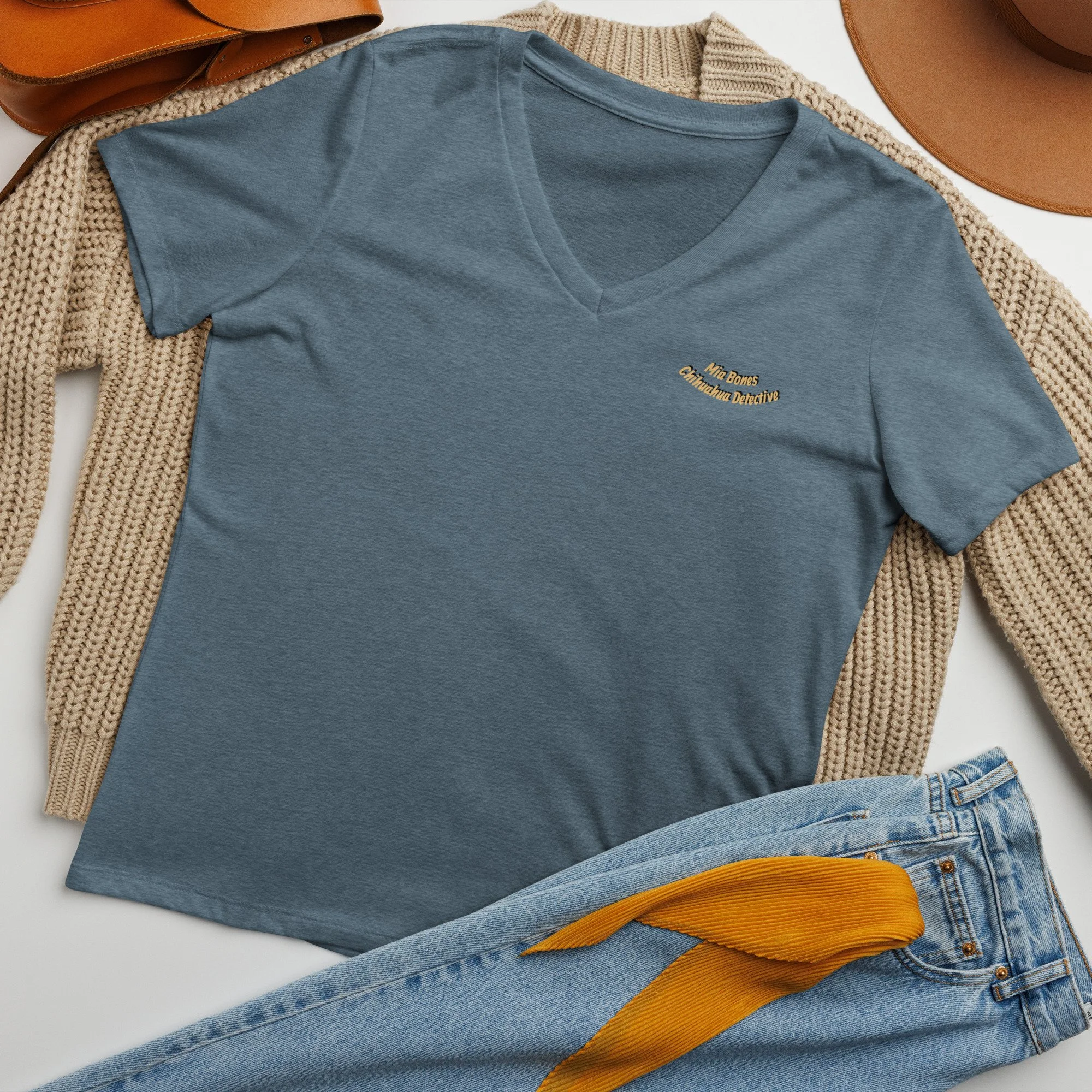 Mia Bones v-neck t-shirt