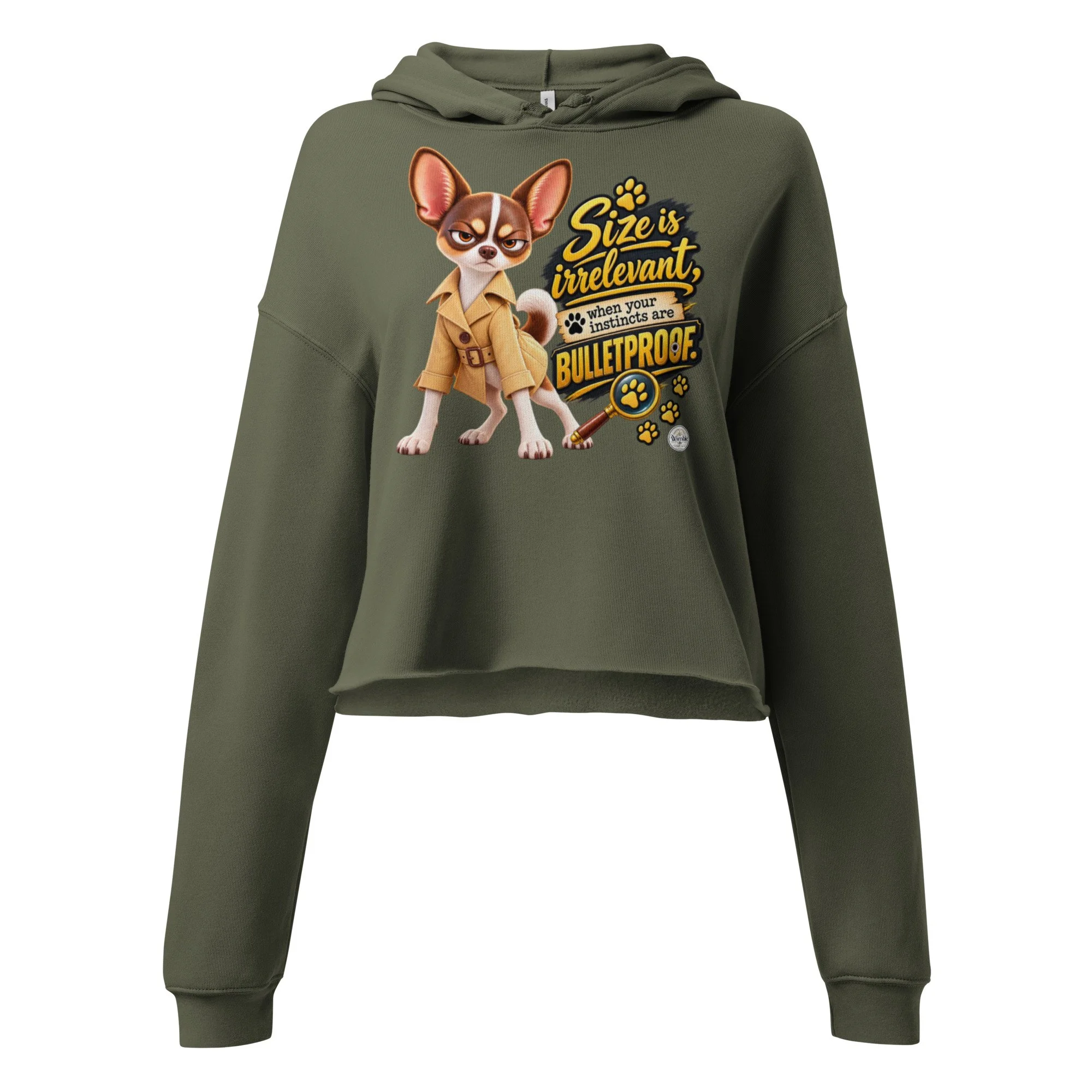 Mia Bones Crop Hoodie
