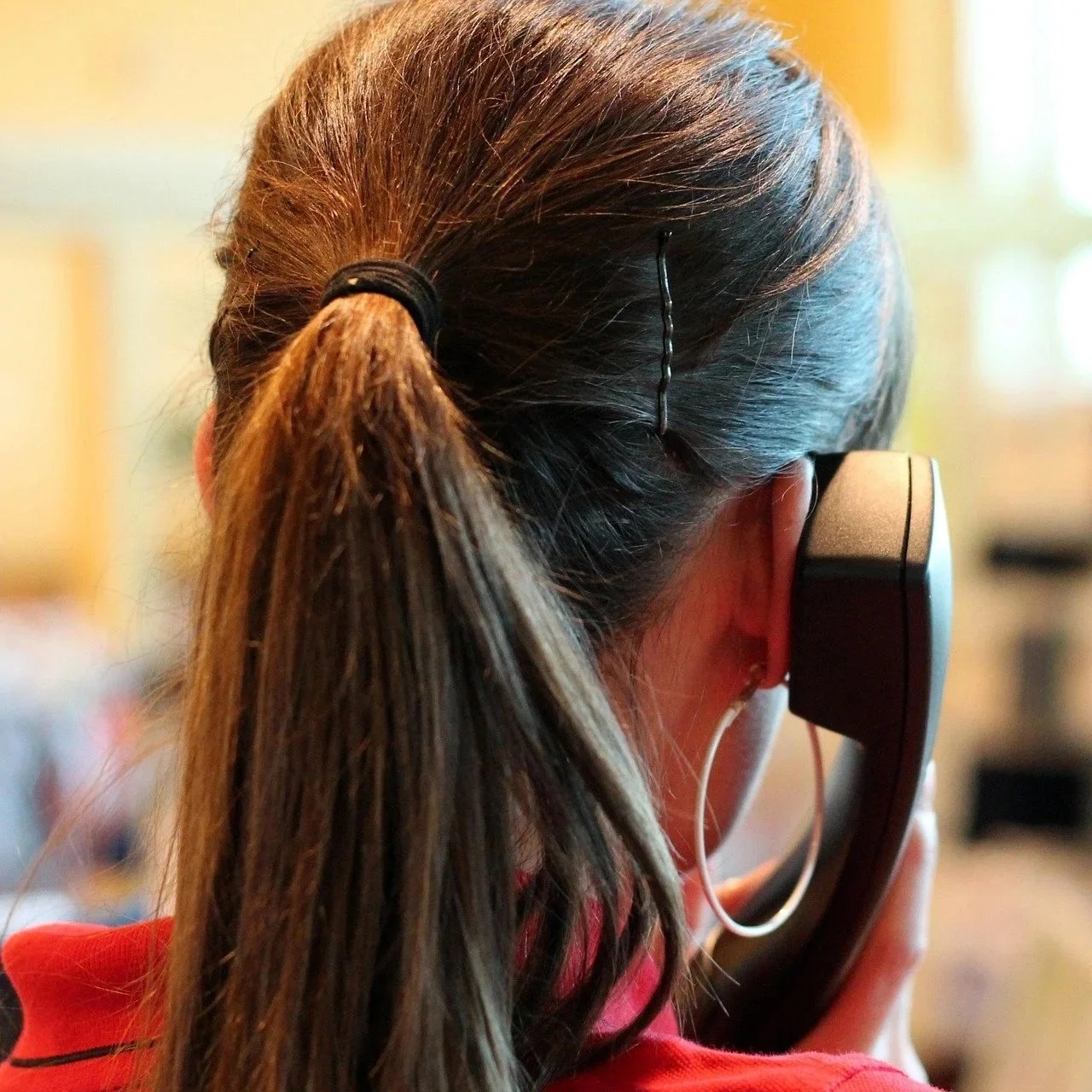 Worker on a phone call