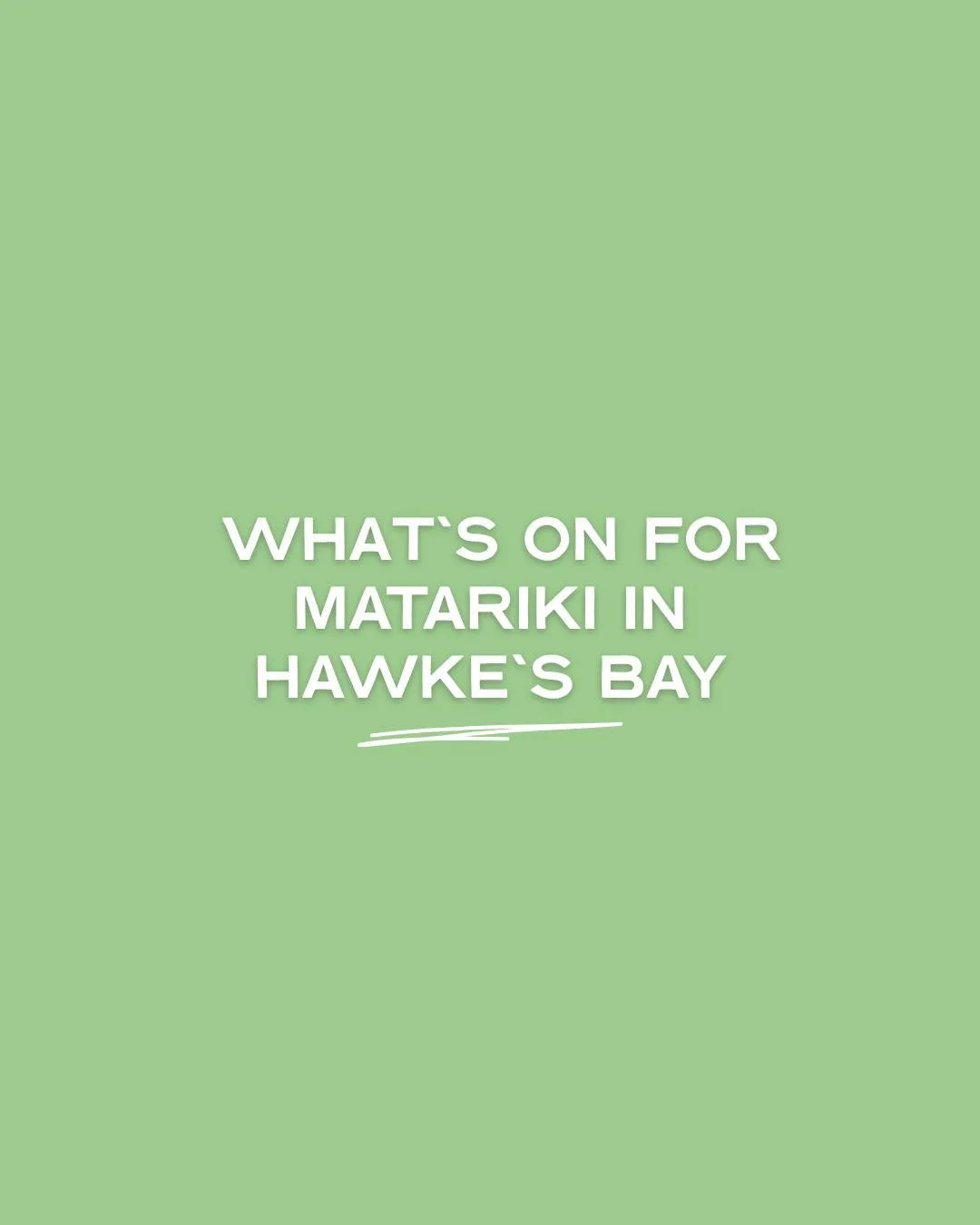 Matariki is almost here. Here's how to spend it in Hawke's Bay 🌟

Staying with us over Matariki weekend? You're in the right place. Book via link in bio.