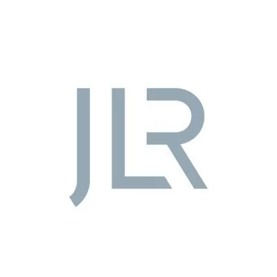 Logo with the letters JLR in a modern, minimalist font