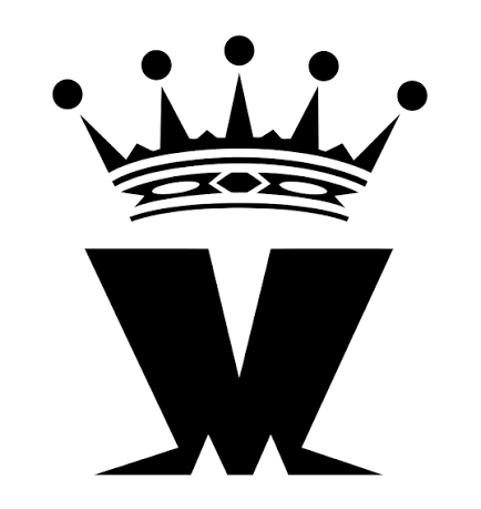 A stylized letter 'W' with a crown on top.