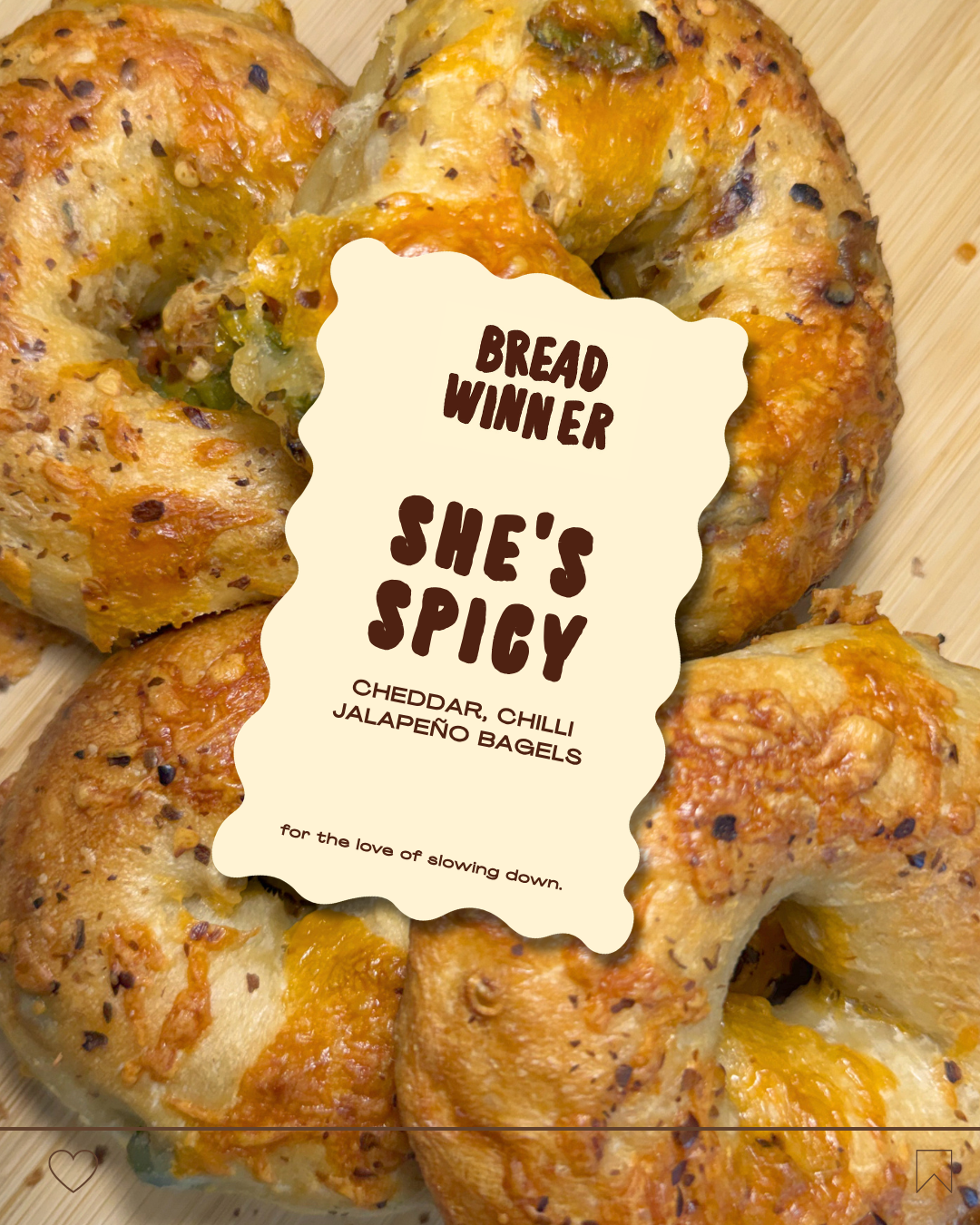 She's Spicy | Cheddar, Chili + Jalapeno Bagels