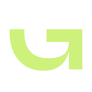 A logo with a stylized green letter 'G' shape.