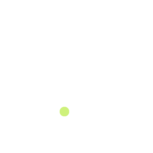 White spiral line with a green dot at the bottom on a black background.
