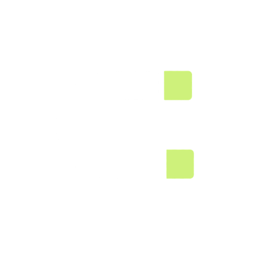 Logo featuring a white horseshoe magnet with green ends on a black background