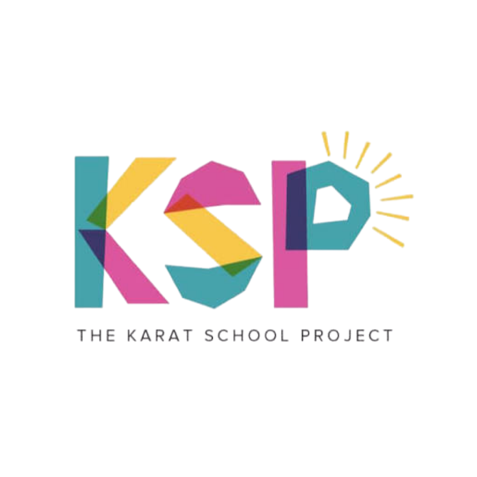 Colorful logo spelling 'KID' with a sunburst logo and the text 'The Karate School Project' underneath.