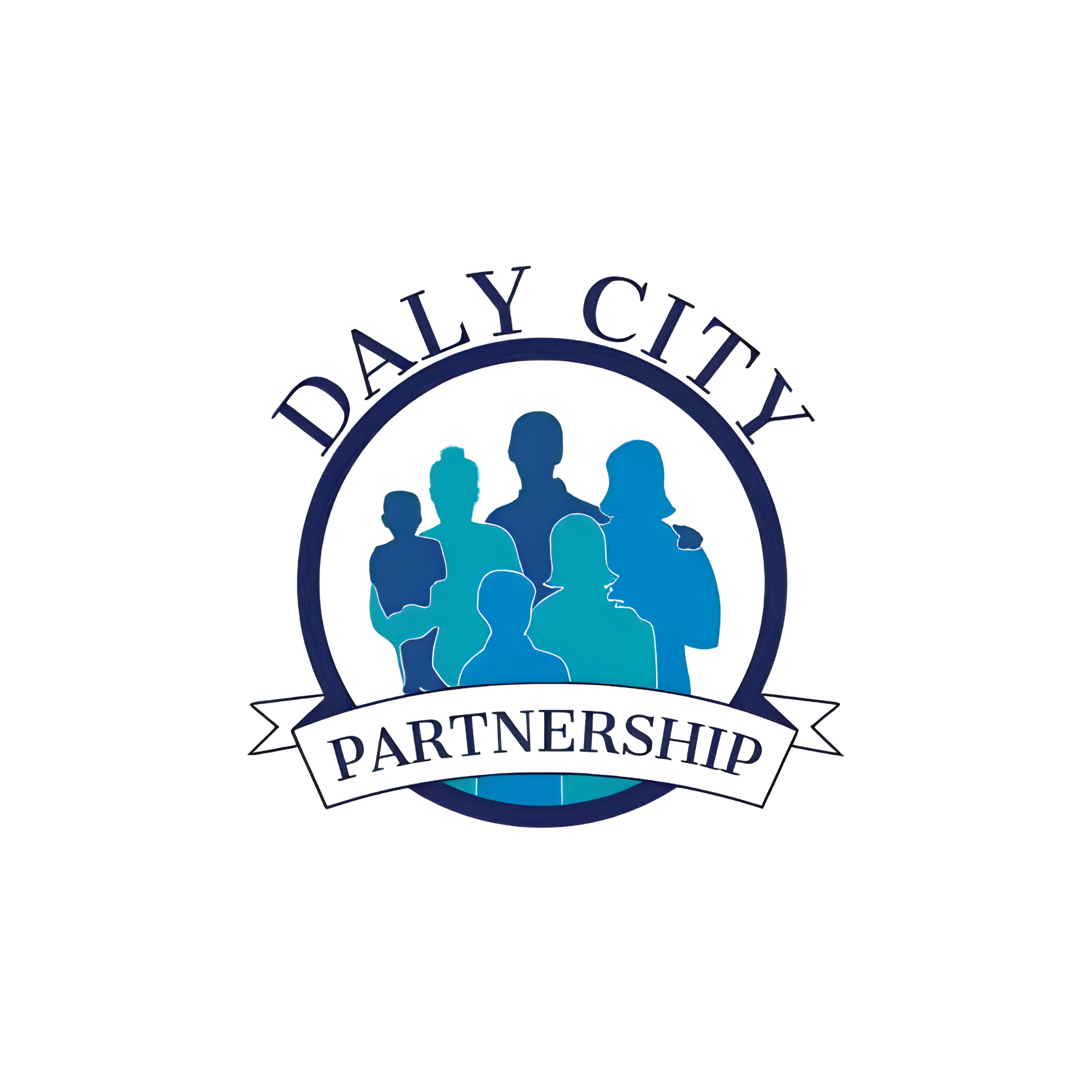 A logo for 'Mariners' with a nautical theme, featuring a dark blue ship wheel and stylized waves in blue and aquamarine, with text underneath that reads 'Mariners'.