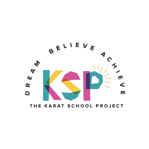 Colorful logo with the letters 'K' and 'D' and the text 'The Karate School Project'.