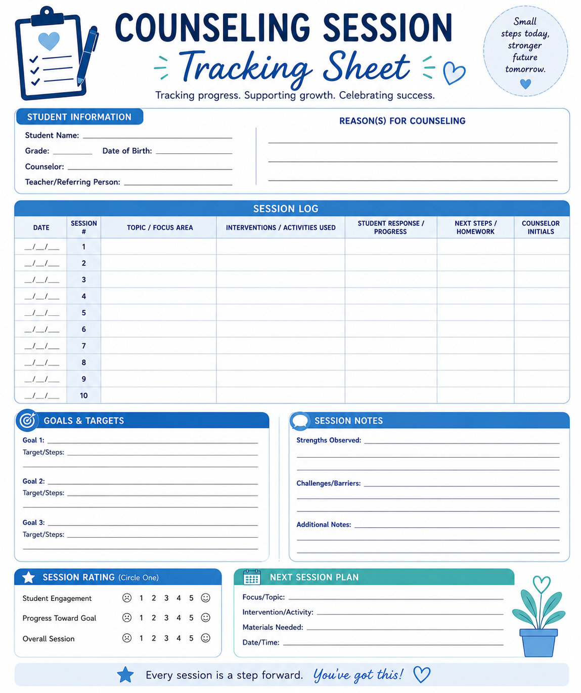 Counseling Session Tracker
