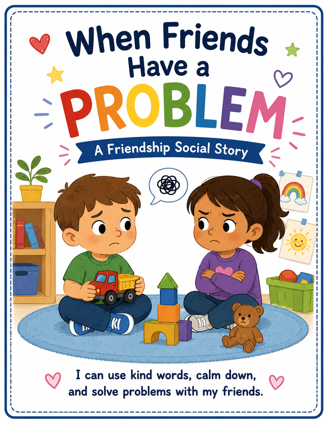 Kindergarten Social Story - Friendship Problems