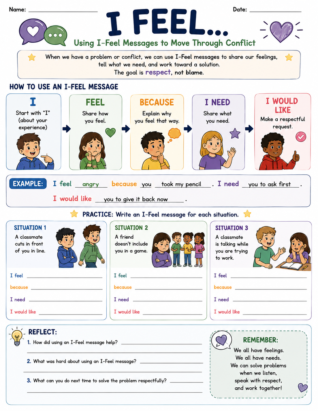 I Feel Messages - K-5