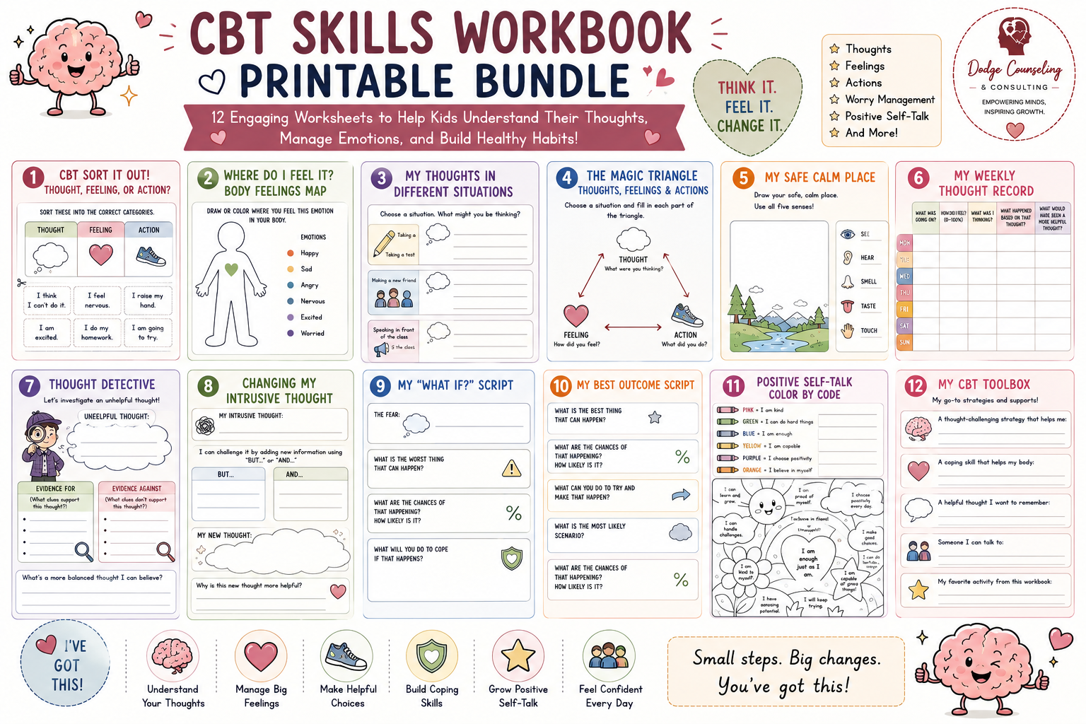 BUNDLE! CBT Worksheets