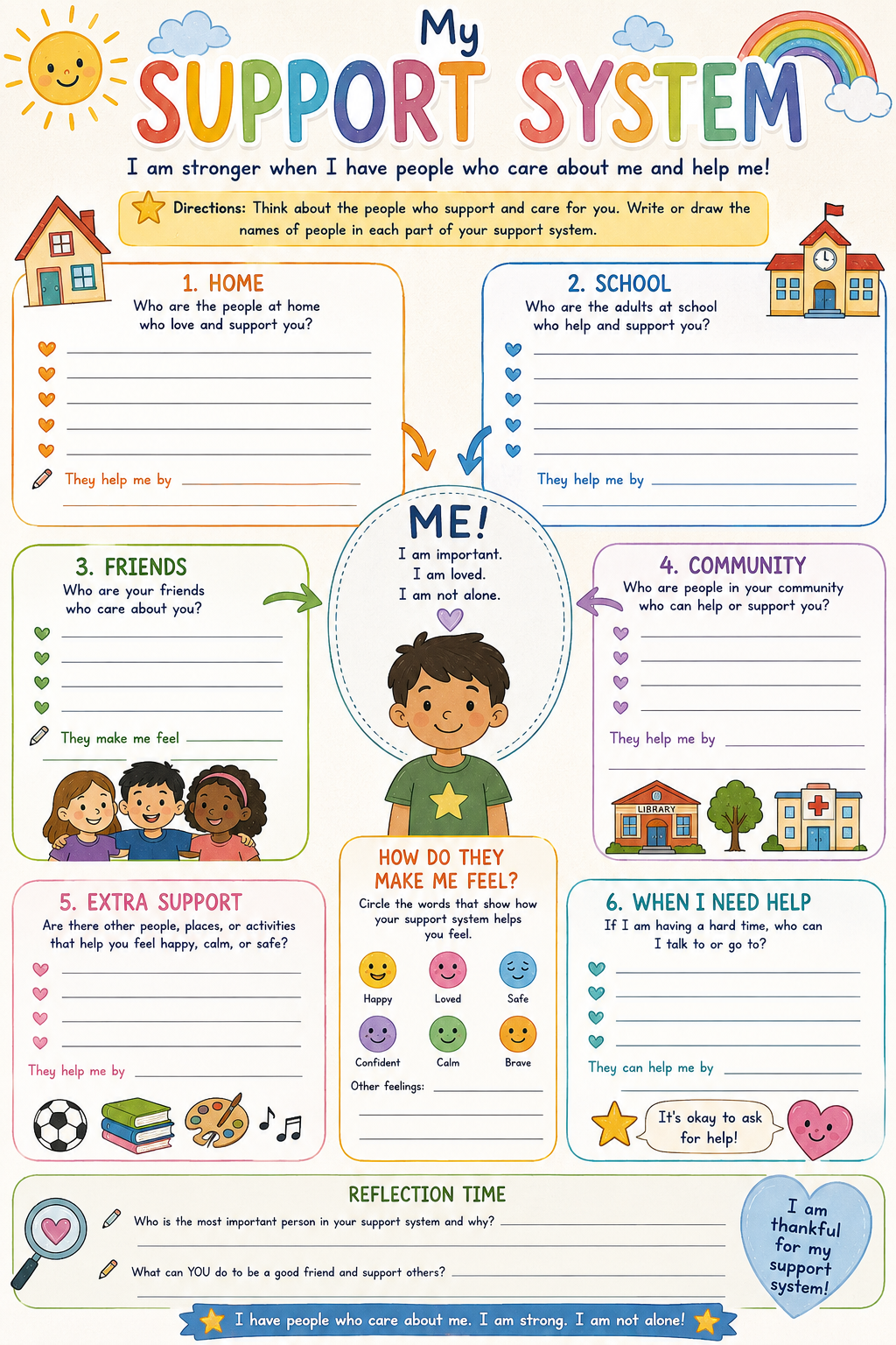 My Support System Worksheet
