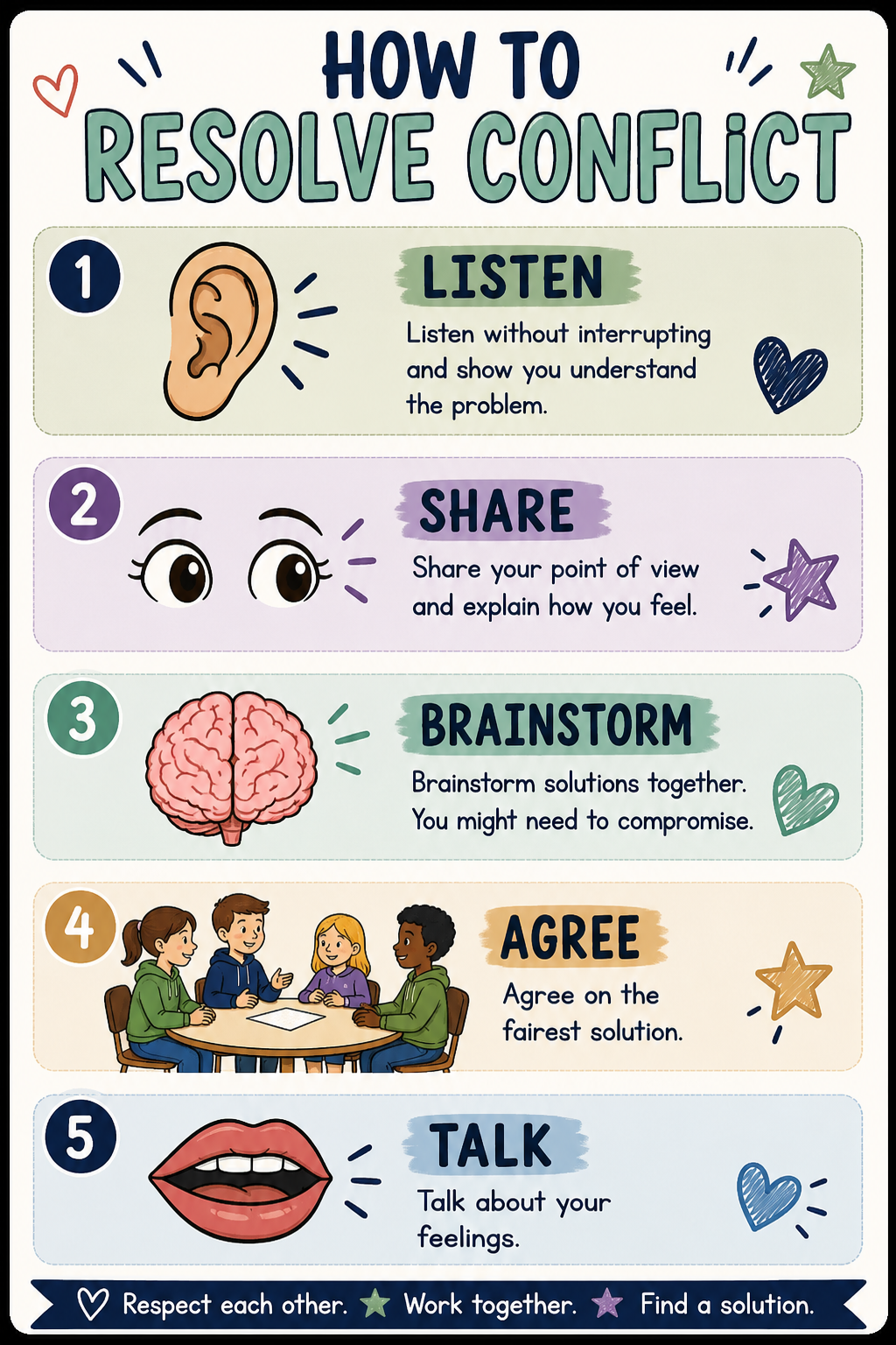 Resolving Conflict Steps
