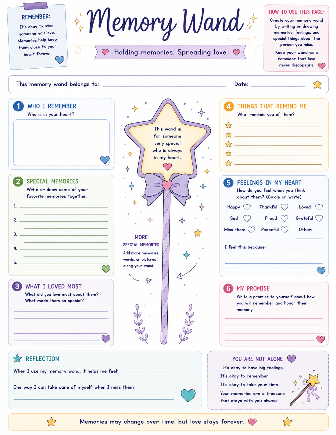 Memory Wand Template