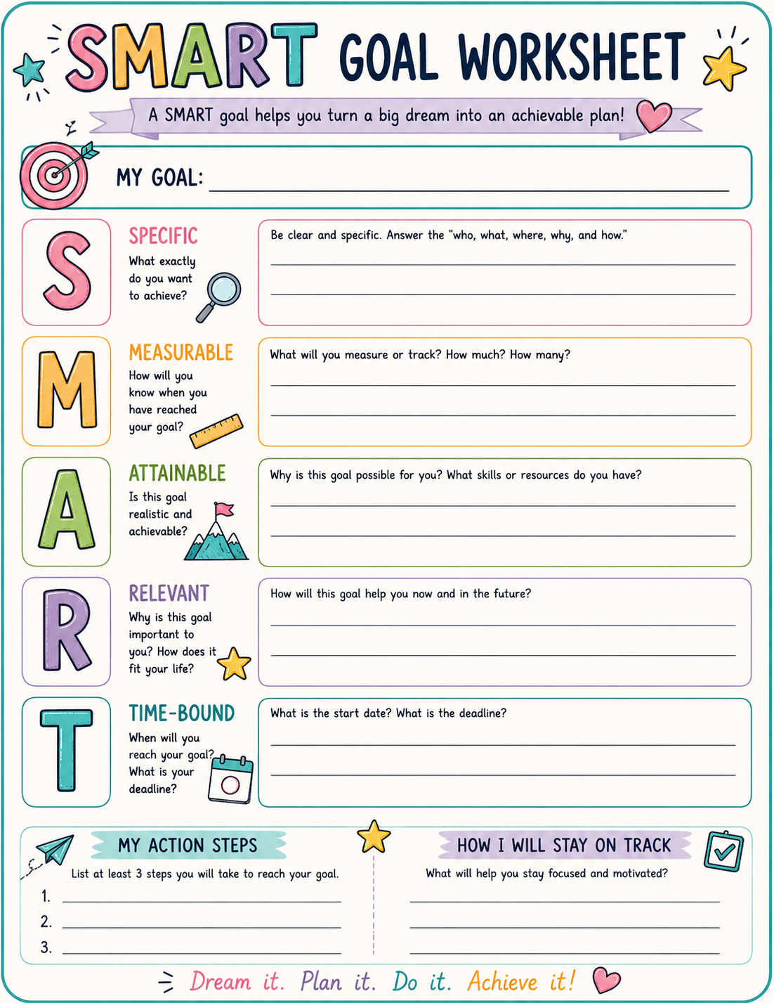 SMART Goal Worksheet