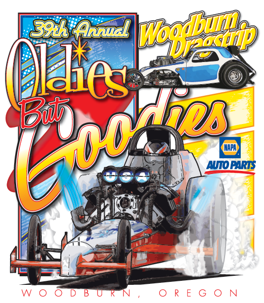 Hotrod art, car shows art, screen printing design, silkscreen design, t-shirt art, hot rod art, car show designs, car cruise, car cruz, drag racing, car show apparel, vintage car show art, Oldies but Goodies