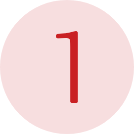 A red circular object with a small white dot near the top.