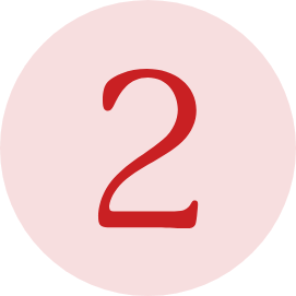 Red circular object with a small yellow check mark in the center.