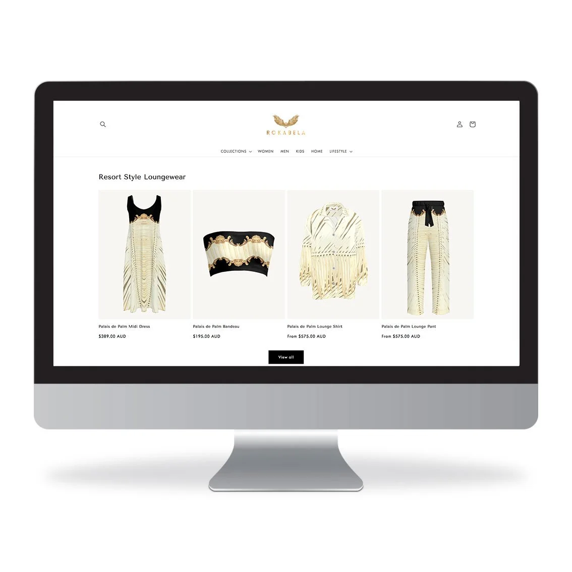 Rokabela fashion website design Gold Coast