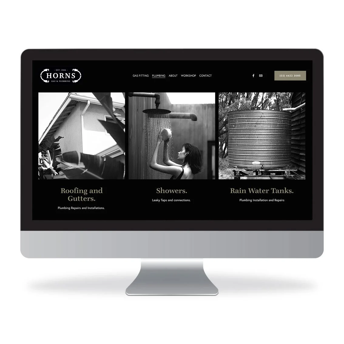 Horns Plumbing Website Design Lismore
