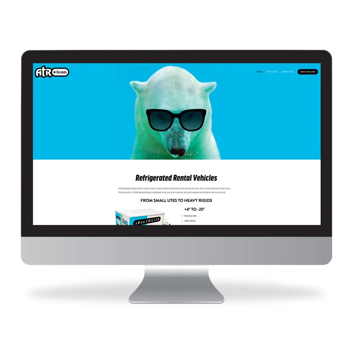 ATR Truck Rentals website design Adelaide