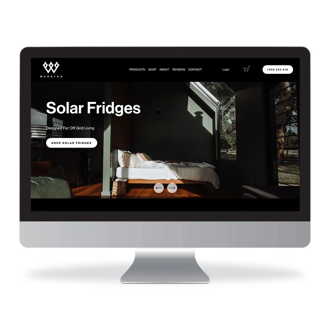 Warrior Fridges website design Gold Coast