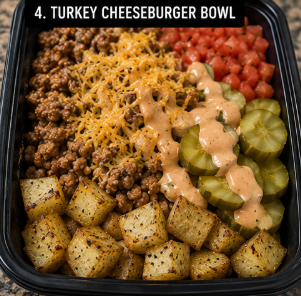 Turkey Cheeseburger Bowl