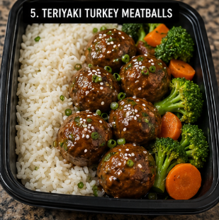 Teriyaki Turkey Meatball Bowl