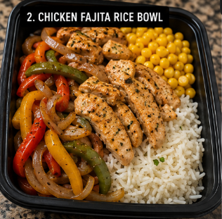 Chicken Fajita Rice Bowl