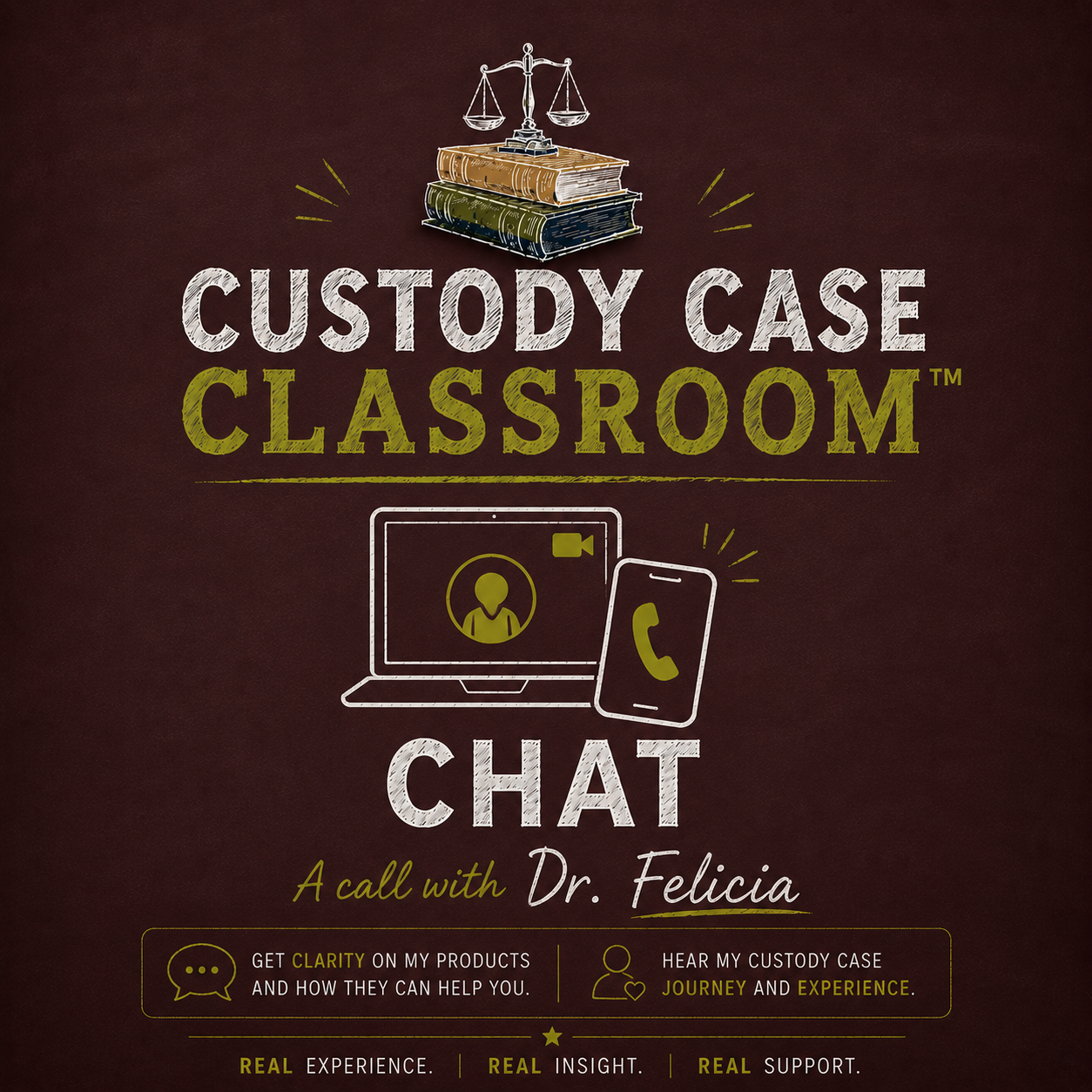 Custody Case Classroom™ 30 Minute Call with Dr. Felicia