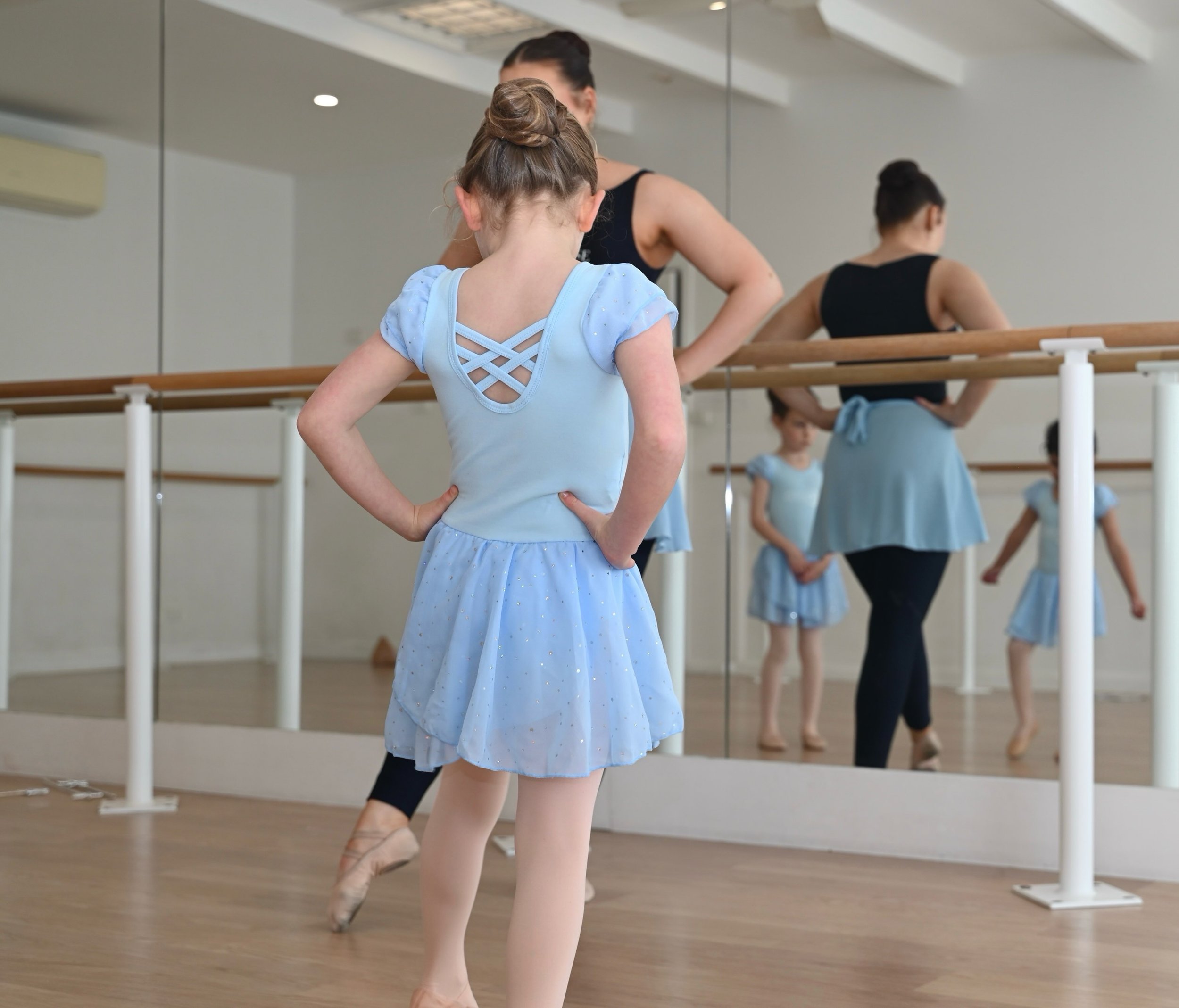 Class Spotlight: Petite Stars🩰✨
.
Watch your little dancers step into the studio on their own and shine! Our Petite Stars program (Ages 4-6) is designed to transition young dancers into independent learning through the magic of dance🌙
.
💙Builds in