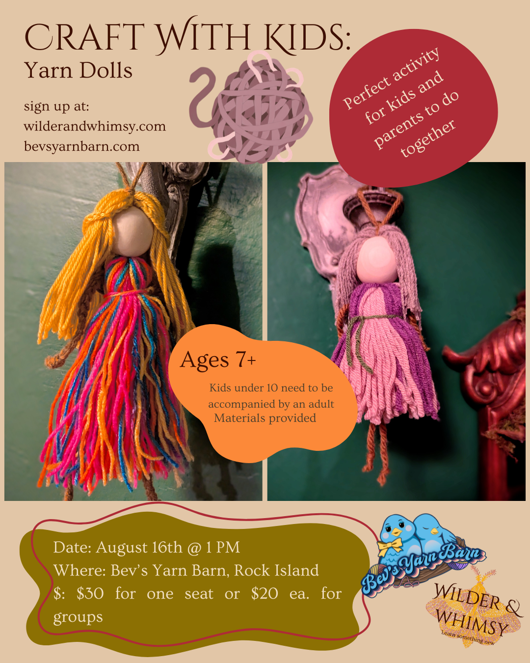 Craft with Kids Series: Yarn Dolls