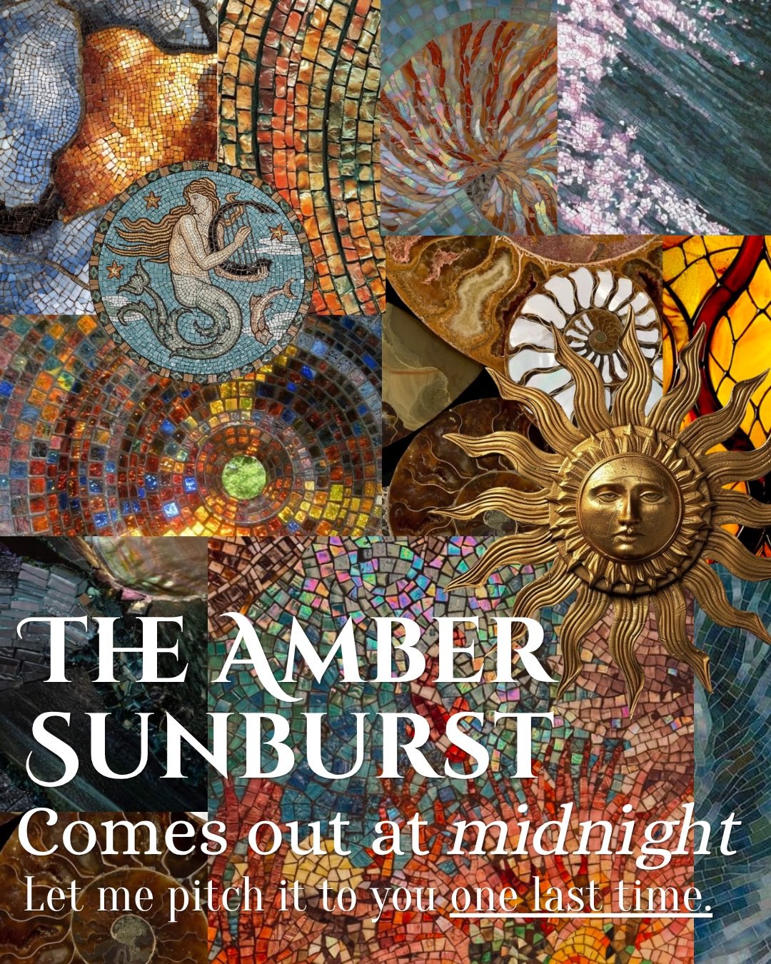 The Amber Sunburst comes out at midnight tonight&hellip; I&rsquo;m here to pitch it to you one more time. 
Find it on Amazon, Kindle, Apple Books, and Kobo. 
Thank you for following me on this journey, and I hope you&rsquo;re happy you stuck around🌞