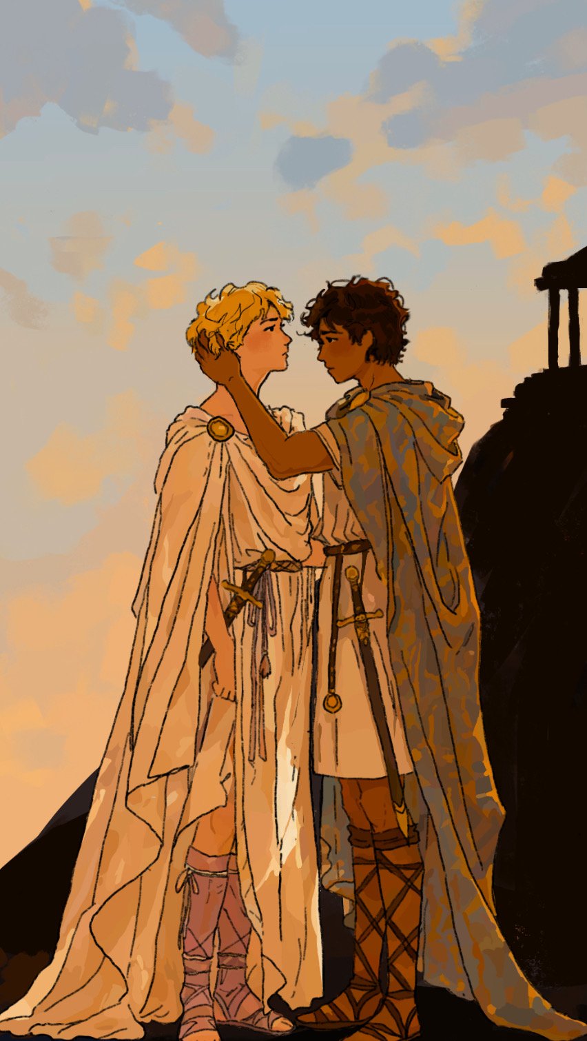 Kallias and Alexander Sunset Sticker