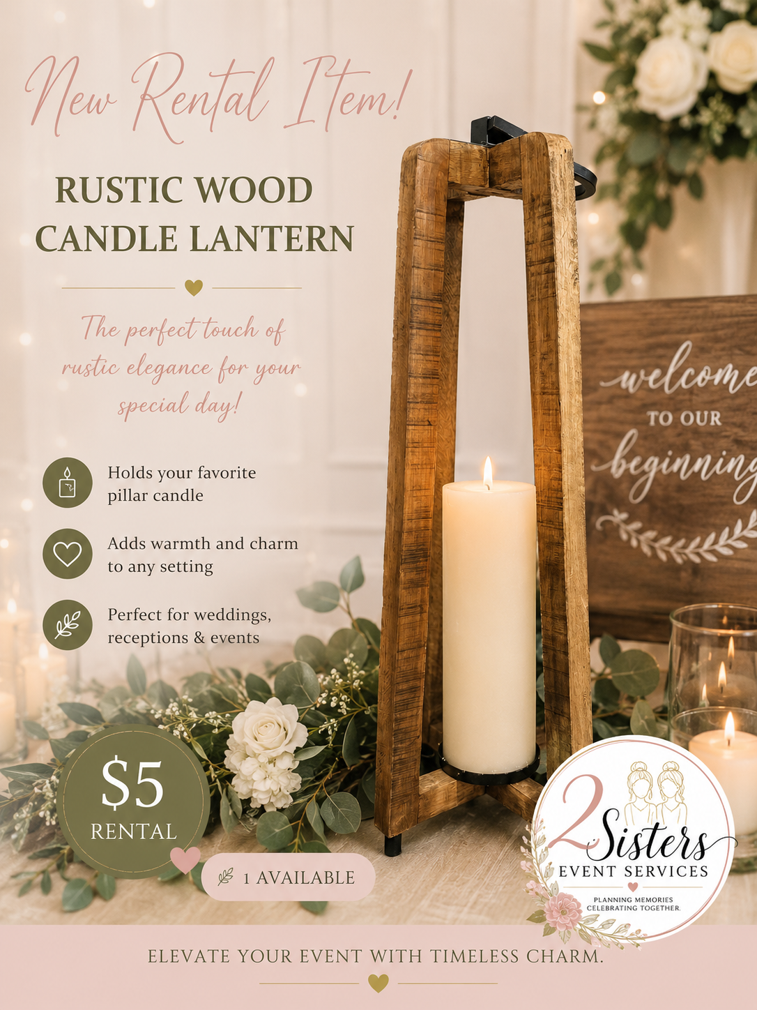 Rustic Wooden Lantern