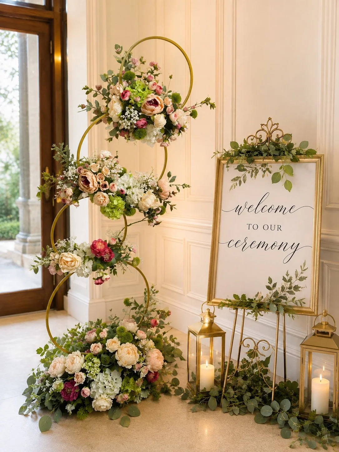 4-Hoop Floral Stand