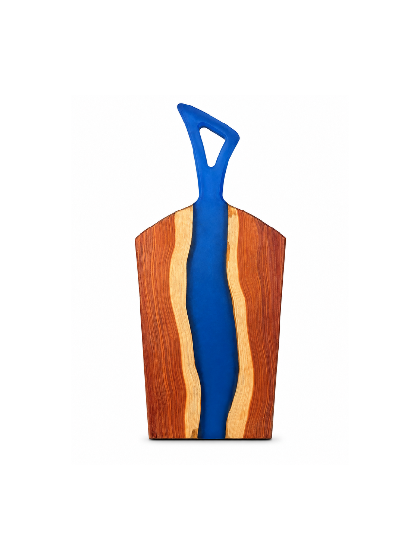 The Aviator | Cedar Cobalt Blue Charcuterie Board