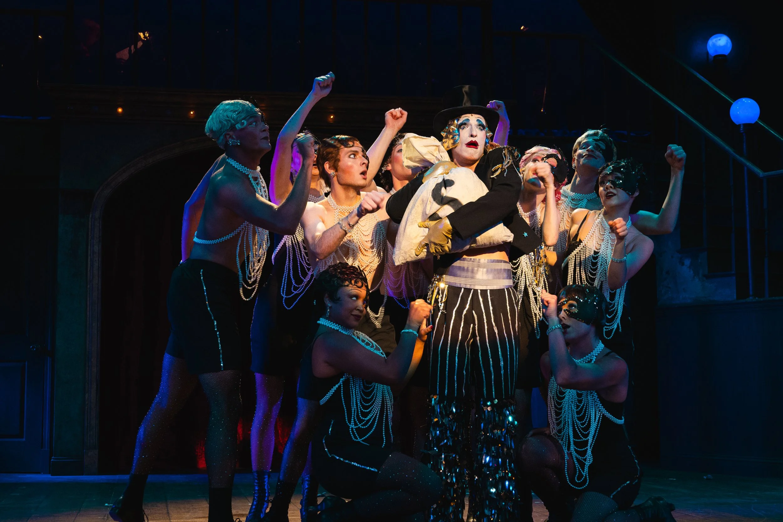University of Michigan, Department of Musical Theatre Production of CABARET feat. Burke Brickner, Zoltan Thomas, and the cast performing in the number "Money" (2025)