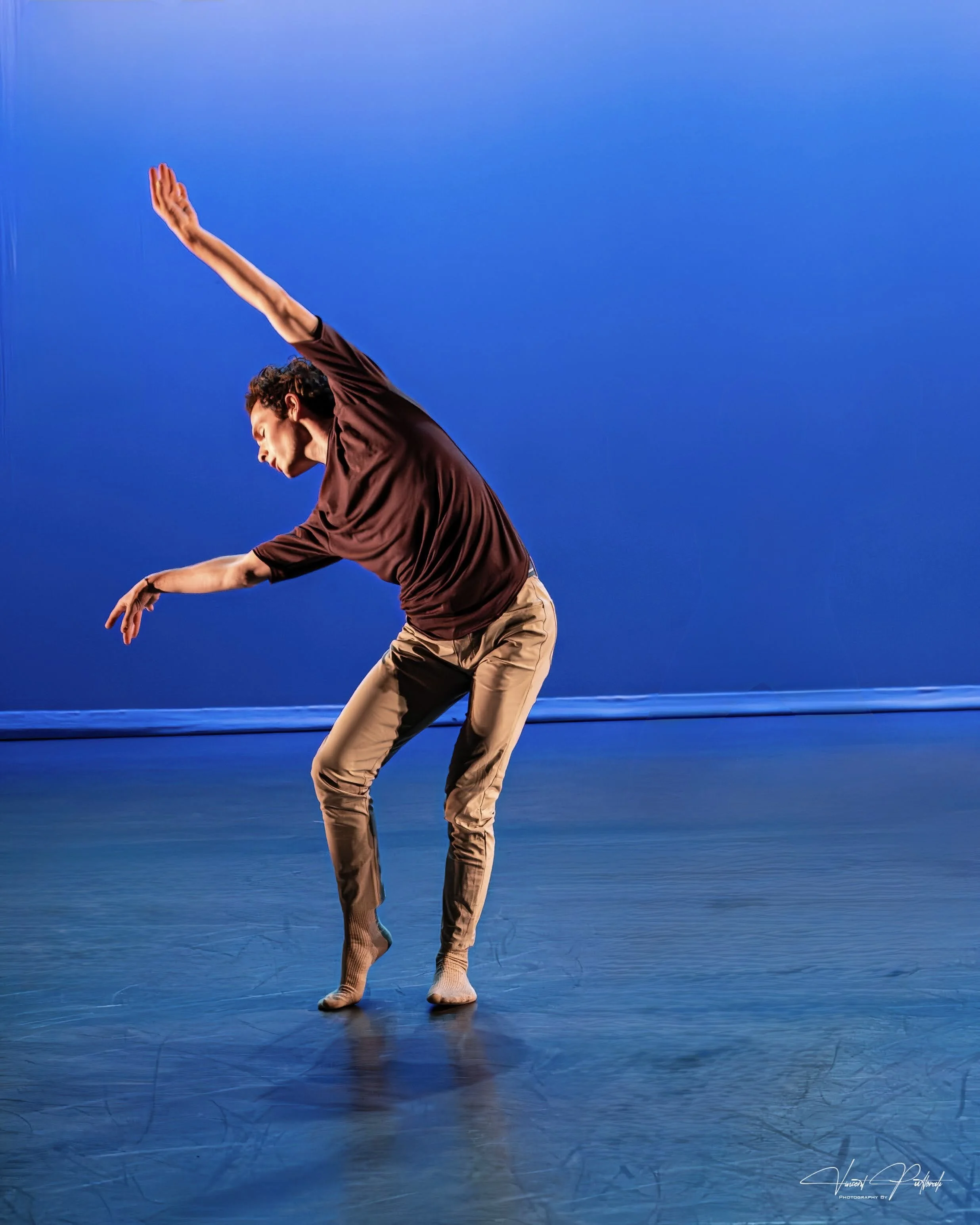 Burke Brickner, dancer and choreographer of the piece, H U M A N (2026), presented in the Student Choreography Showcase at the University of Michigan, School of Music, Theatre & Dance.