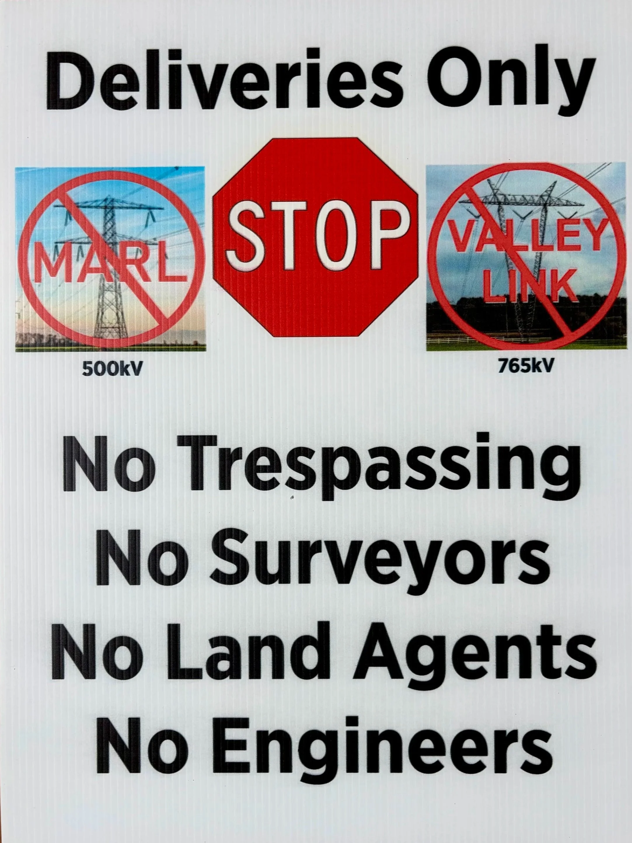 Yard sign available for purchase outside of open house